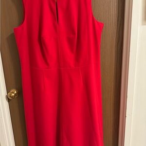 Calvin Klein Vibrant Red Zip Dress